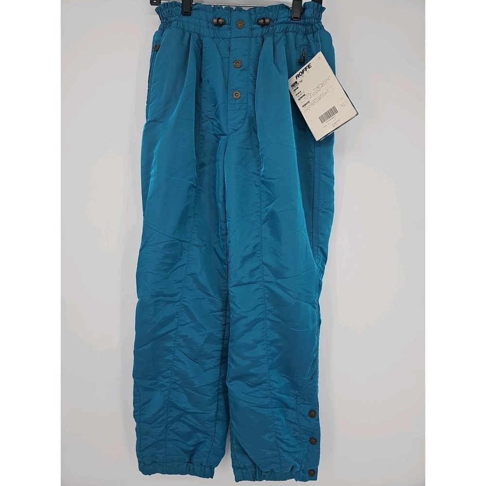 Vintage Roffe Women's Ski Pants Aqua Sz 10 NWT 80s Retail $180